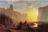 Albert Bierstadt - Yosemite Valley Yellowstone Park painting